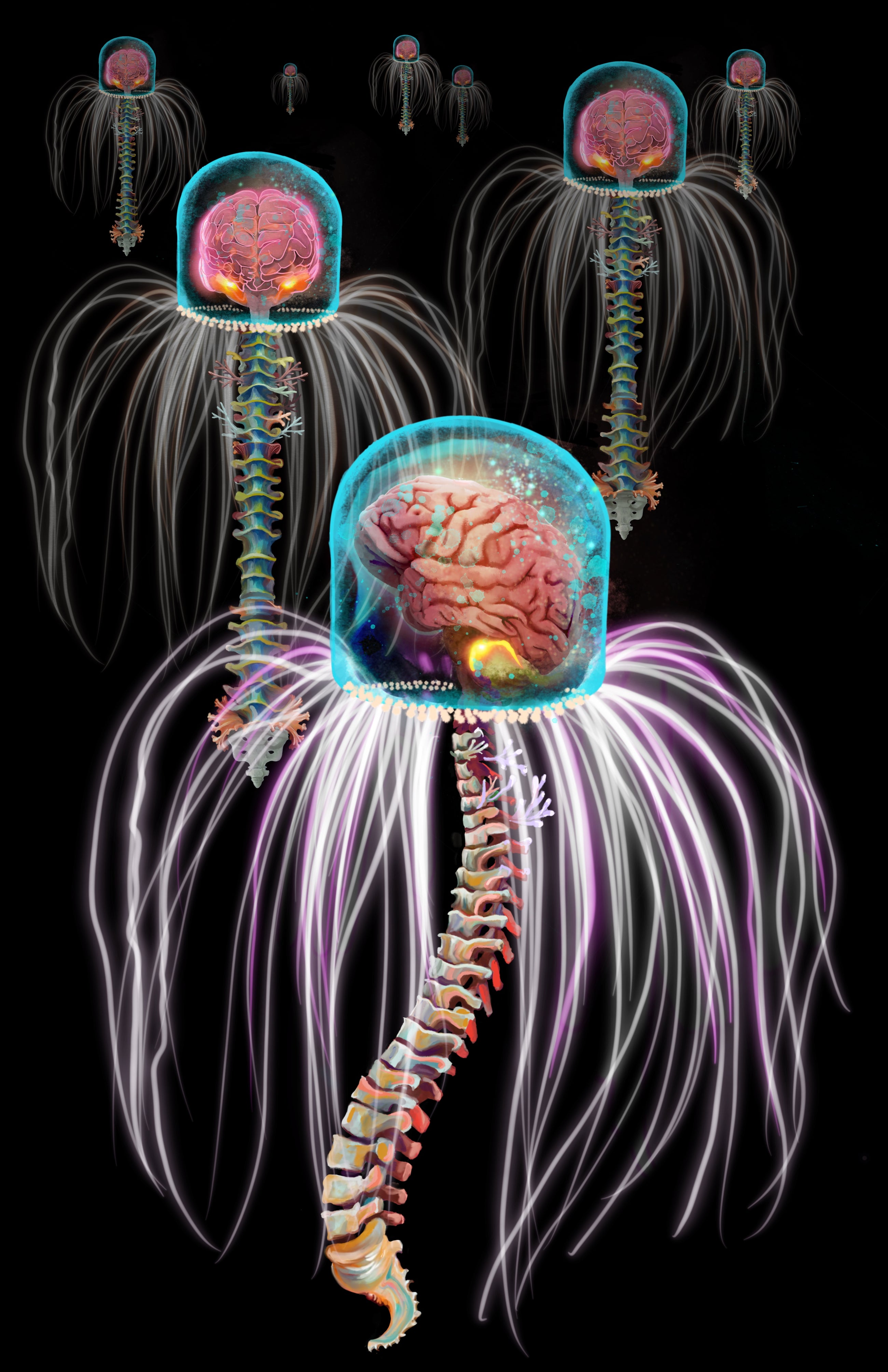 Single Cell No. 1 Exhibit Mount Metal Print