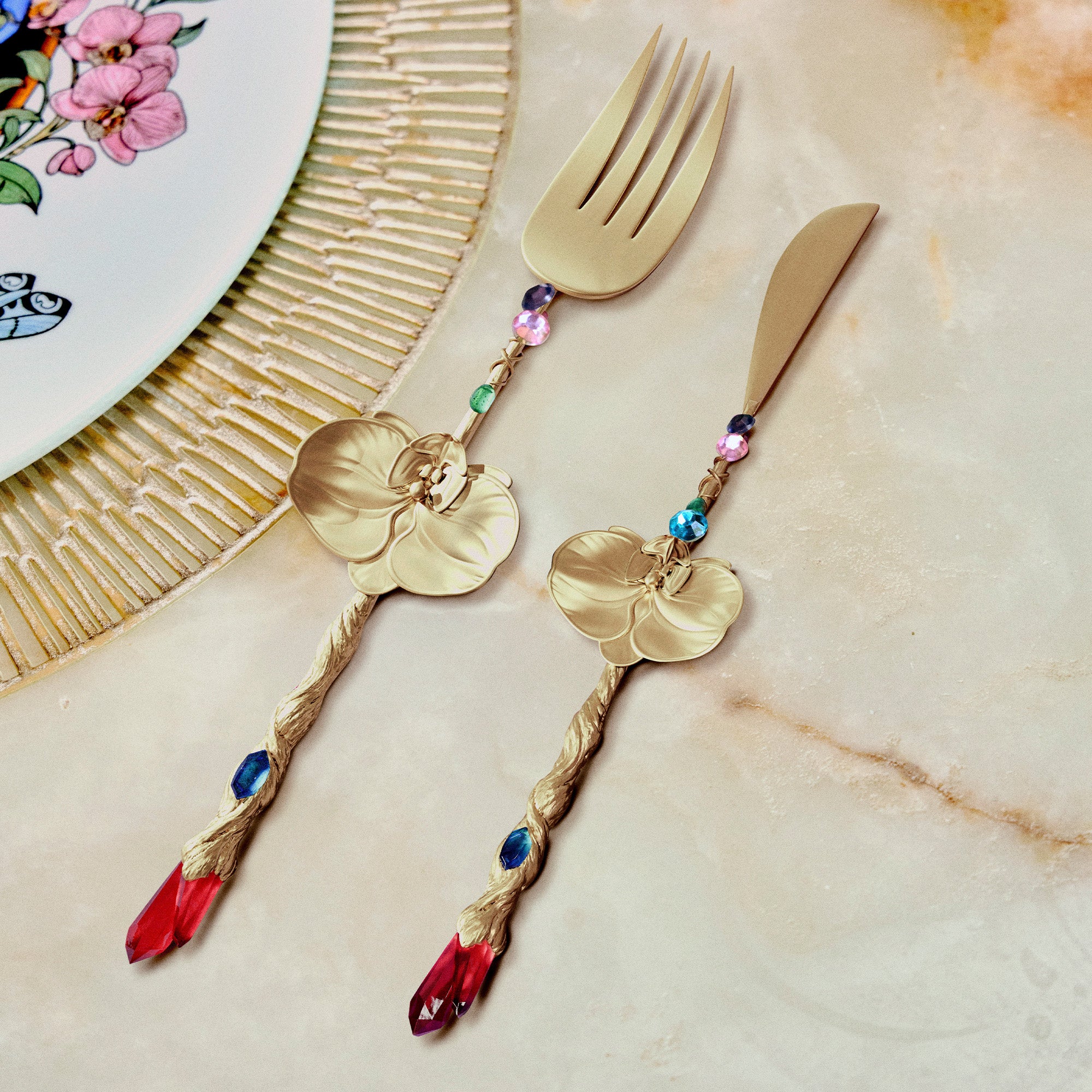 Wizard’s Staff Orchid Flatware