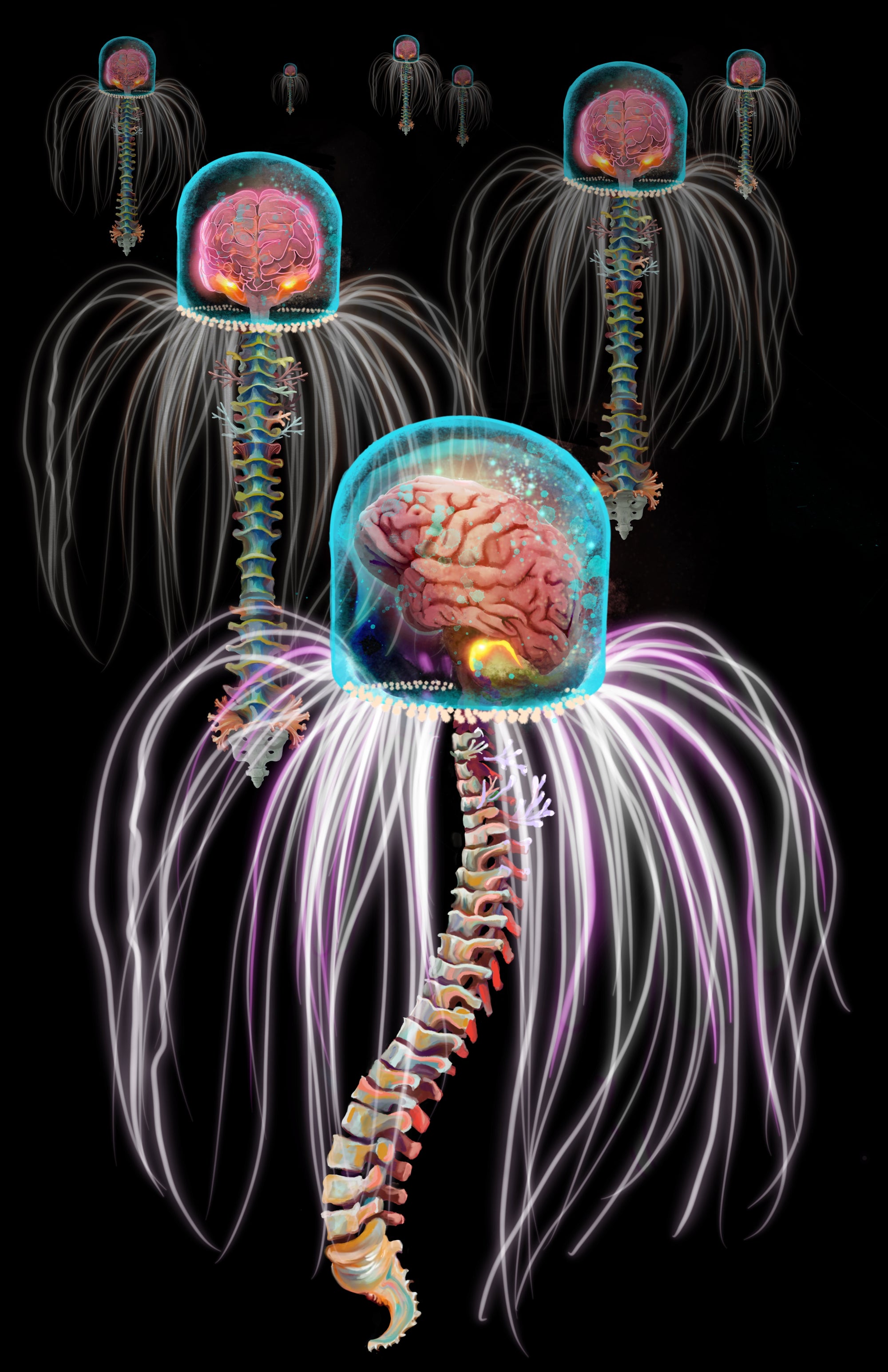 Single Cell No. 1 Exhibit Mount Metal Print