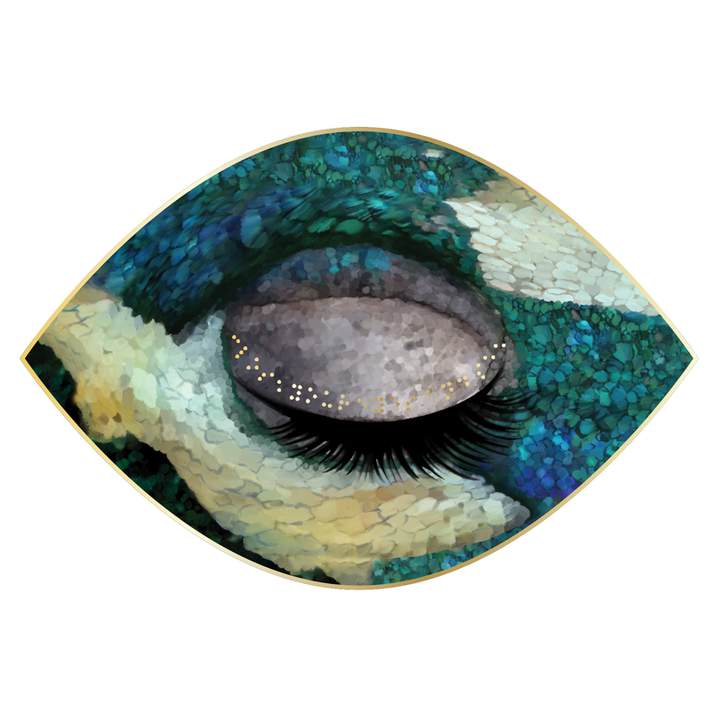 Peacock Infinite Desire Eye Placemat
