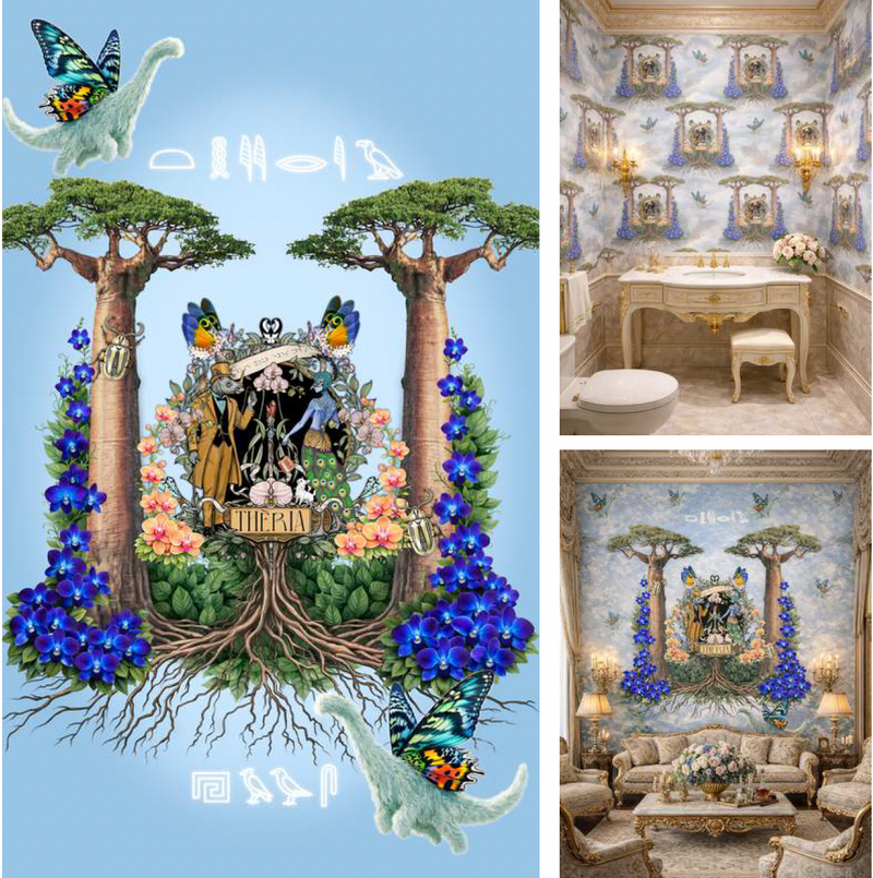 La Maison Première: Thèria in the Garden of Eden Wallpaper