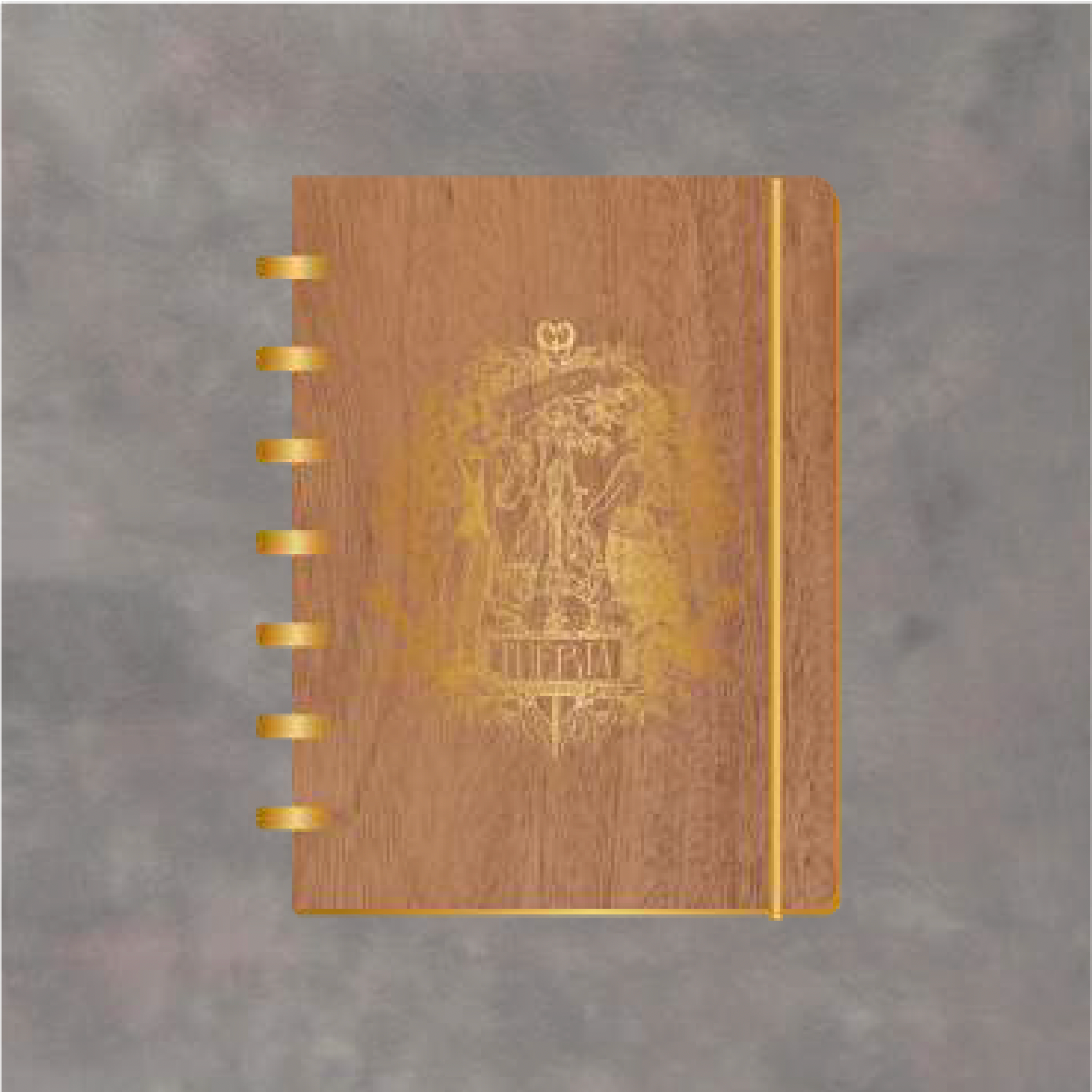 Golden Wood Small Notebook