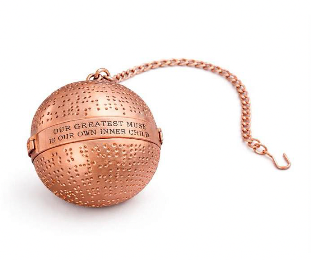 Rose gold Braille Tea Infuser