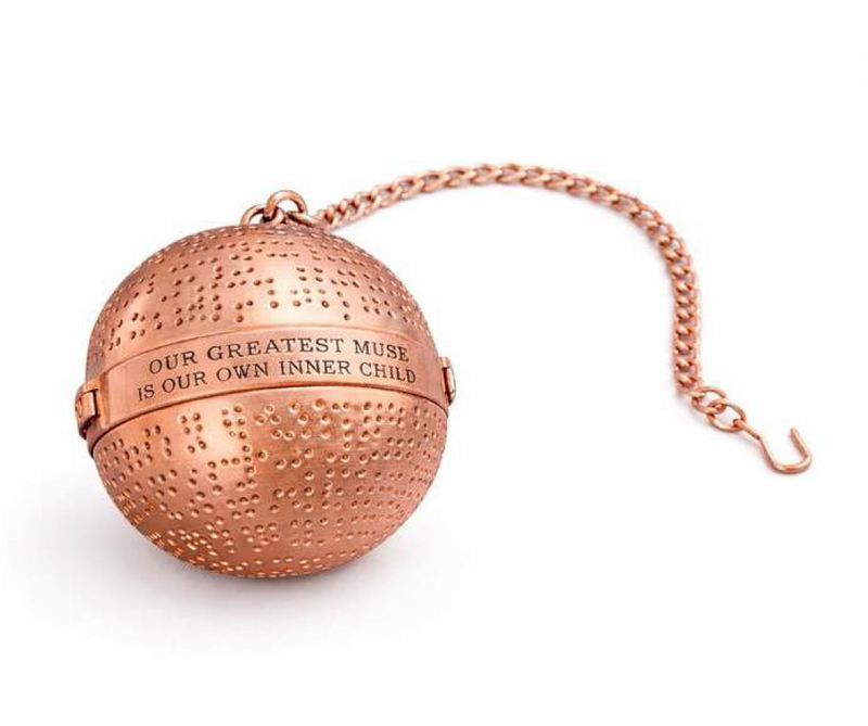 Rose gold Braille Tea Infuser