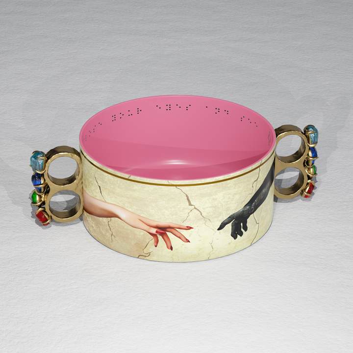 Hand of God Bejeweled Knuckle Salad & Soup Bowl