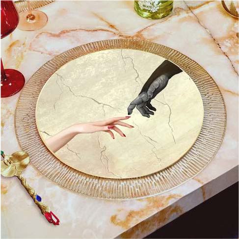 Dinner Plate Hand of God