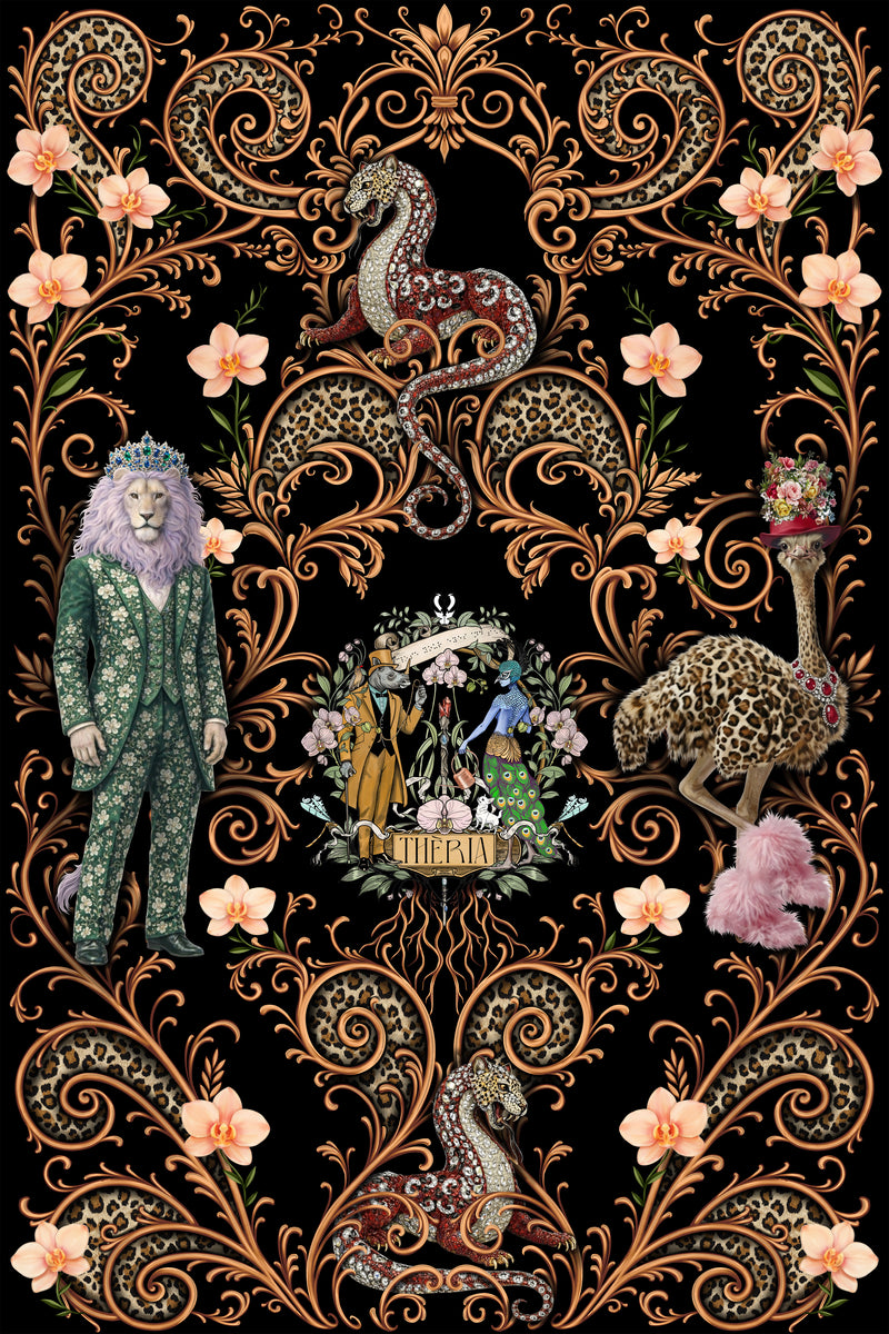 Heraldry of the Wild Temptations Exhibit Metal Print