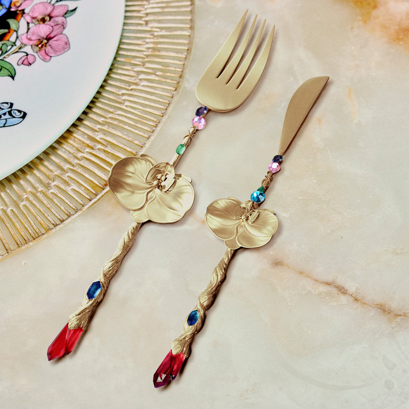 Wizard’s Staff Orchid Flatware
