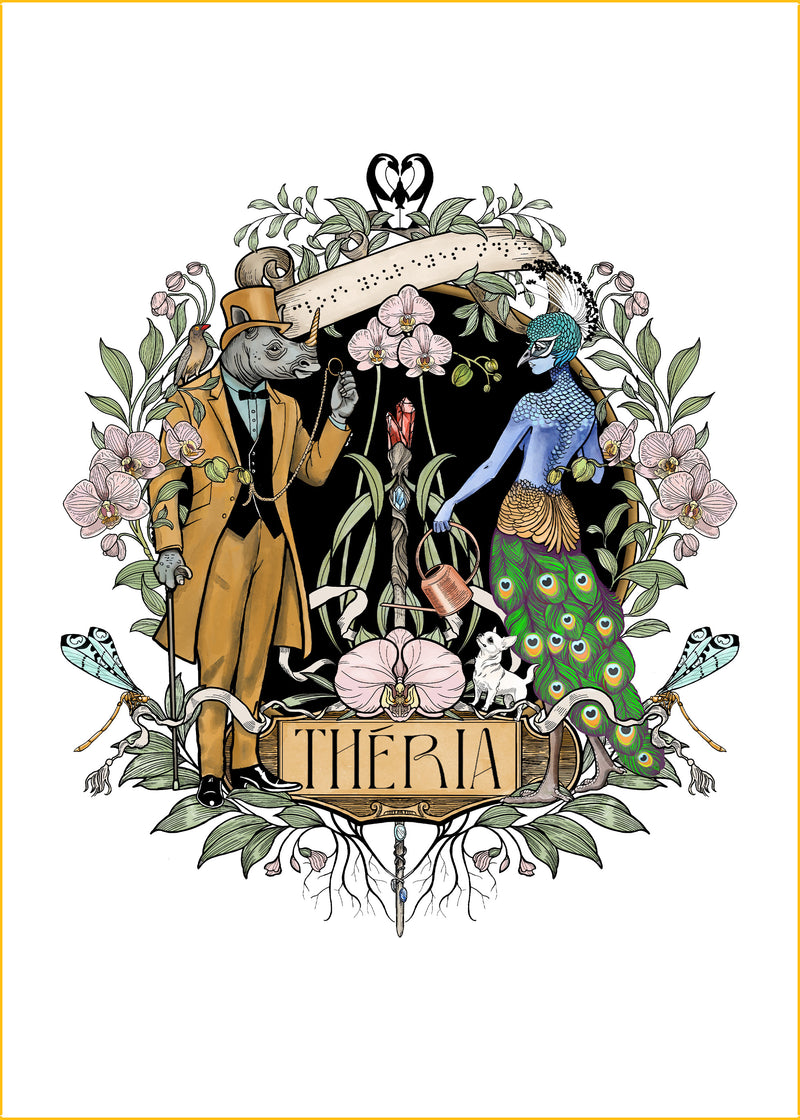 Family Crest Exhibit Mount Metal Print